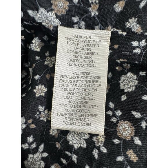 Rebecca Taylor Faux Fur Vest Small Apres Ski Winter Layering Luxe Cozy - Picture 10 of 10